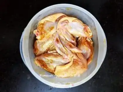 Make Curry chicken wings step 2