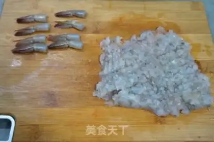 Make Tofu shrimp balls step 1