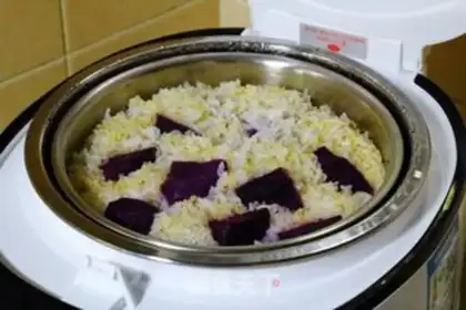 Make Gold potato rice step 6