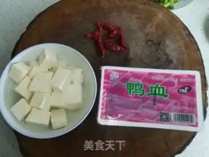 Make Spicy red and white tofu step 0