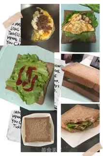 Make Egg beef sandwich step 4