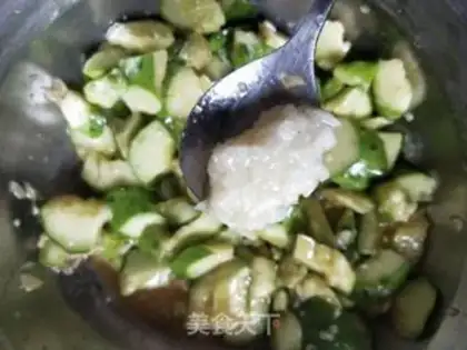 Make cucumber with peanut rice step 5