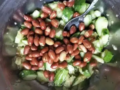 Make cucumber with peanut rice step 6