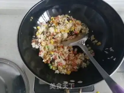 Make Time food and rice step 7
