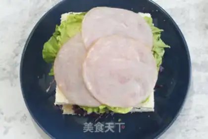 Make All wheat and vegetables sandwich step 2