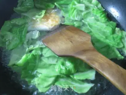 Make Duck eggs, cabbage, soup step 4