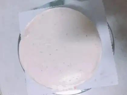 Make Strawberry birthday cake step 5
