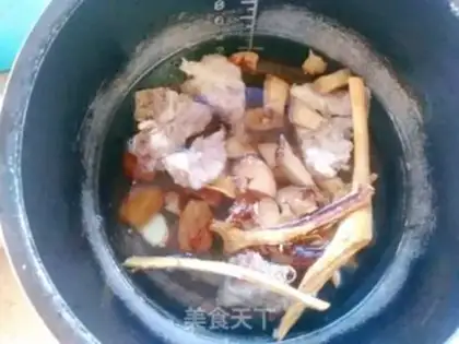 Make Five-finger peach steak soup step 5