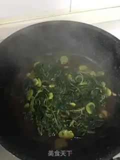 Make Scrambled bean petals step 4
