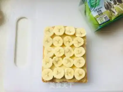Make Banana toast step 2