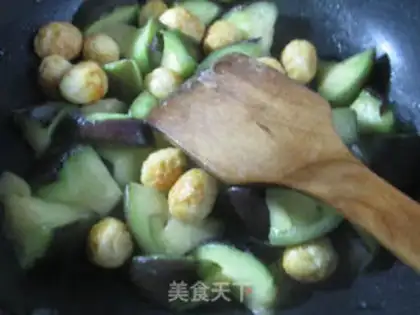 Make Tiger-skinned quail eggplant step 11