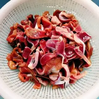 Make Piper pepper with fried chicken step 4
