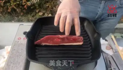 Make Cold steak with oil step 0