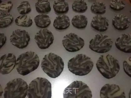 Make Marble cookies step 13