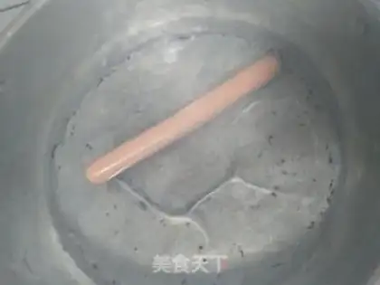 Make The quail egg ham sausage step 1