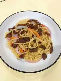 Make Black pepper beef pasta step 12