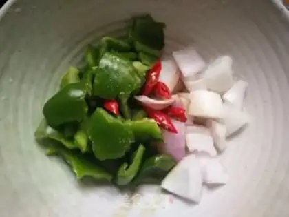 Make Pepper onions step 5