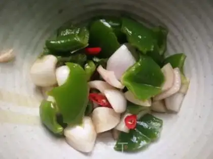 Make Pepper onions step 6