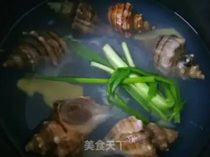 Make White burning conch step 1