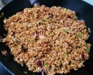 Make Eggsauce fried rice step 8