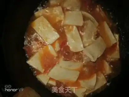 Make Maroon tofu soup step 6