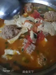 Make Maroon tofu soup step 8