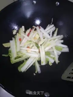 Make Gold hook cabbage step 2