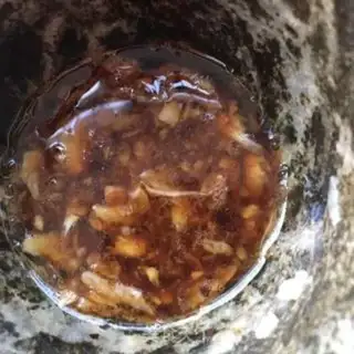 Make Garlic hand tore eggplant step 8