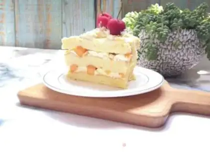 Make Mango Cake step 13