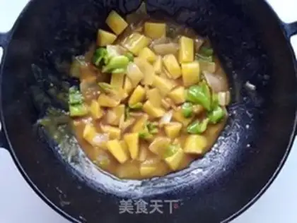 Make Curry potatoes step 9
