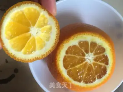 Make Orange steamed eggs step 2