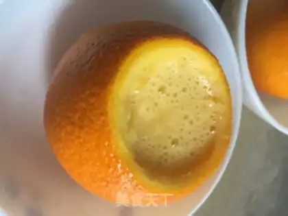 Make Orange steamed eggs step 6
