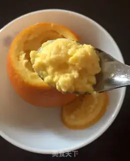 Make Orange steamed eggs step 8