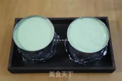 Make Black rice with tea mousse cake step 13