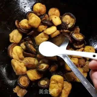 Make Tofu with mushrooms step 5