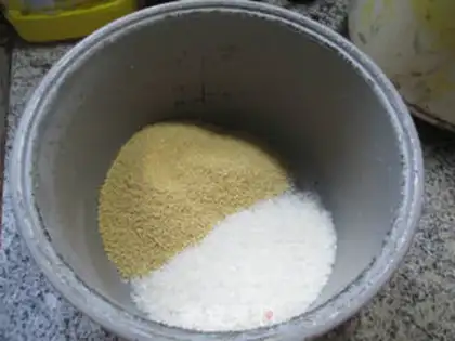 Make Two meters of rice step 1