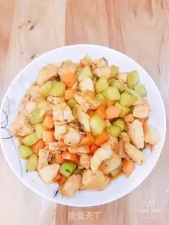 Make Carrot cucumber fried chicken step 10