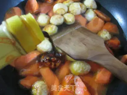 Make Tiger-skinned quail with carrots step 4