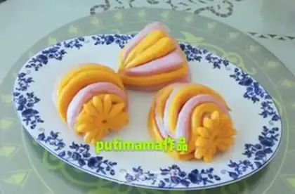 Make Creative double-coloured buns step 17
