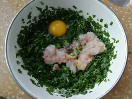 Make Shrimp egg dumplings step 5