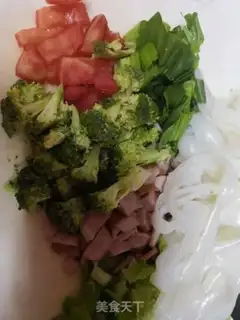 Make Orchid sausage fried river powder step 0