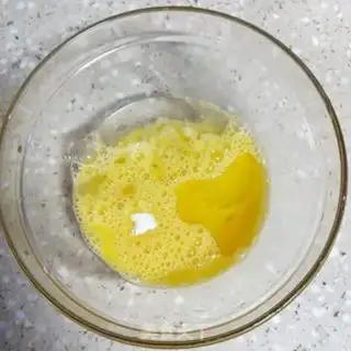 Make Egg fried golden mushrooms step 5