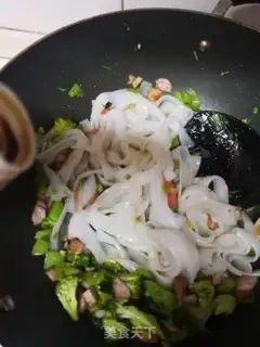 Make Orchid sausage fried river powder step 4