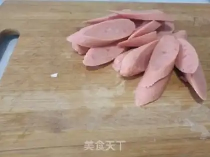 Make Ham sausage and garlic step 2