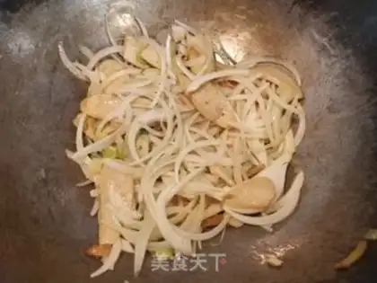 Make Ham sausage and vegetables step 3