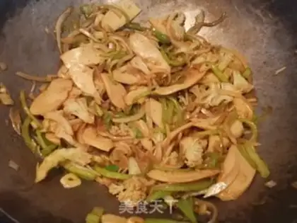 Make Ham sausage and vegetables step 9