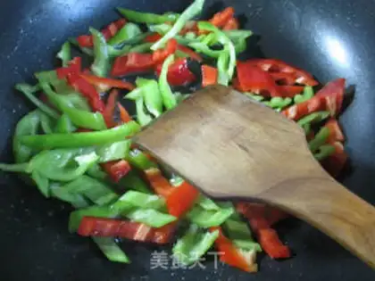 Make Twin peppers and white mushrooms step 2