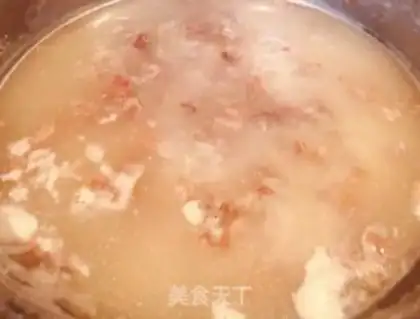 Make Pighead spinach congee step 5
