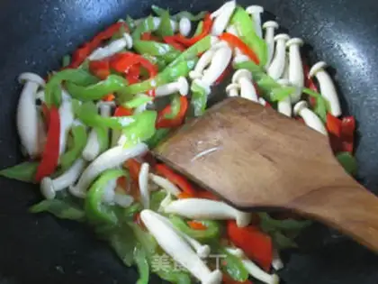 Make Twin peppers and white mushrooms step 6