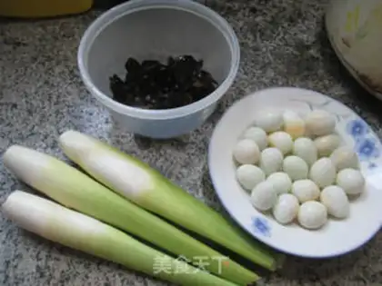 Make Black-mucked quail egg burns white step 0